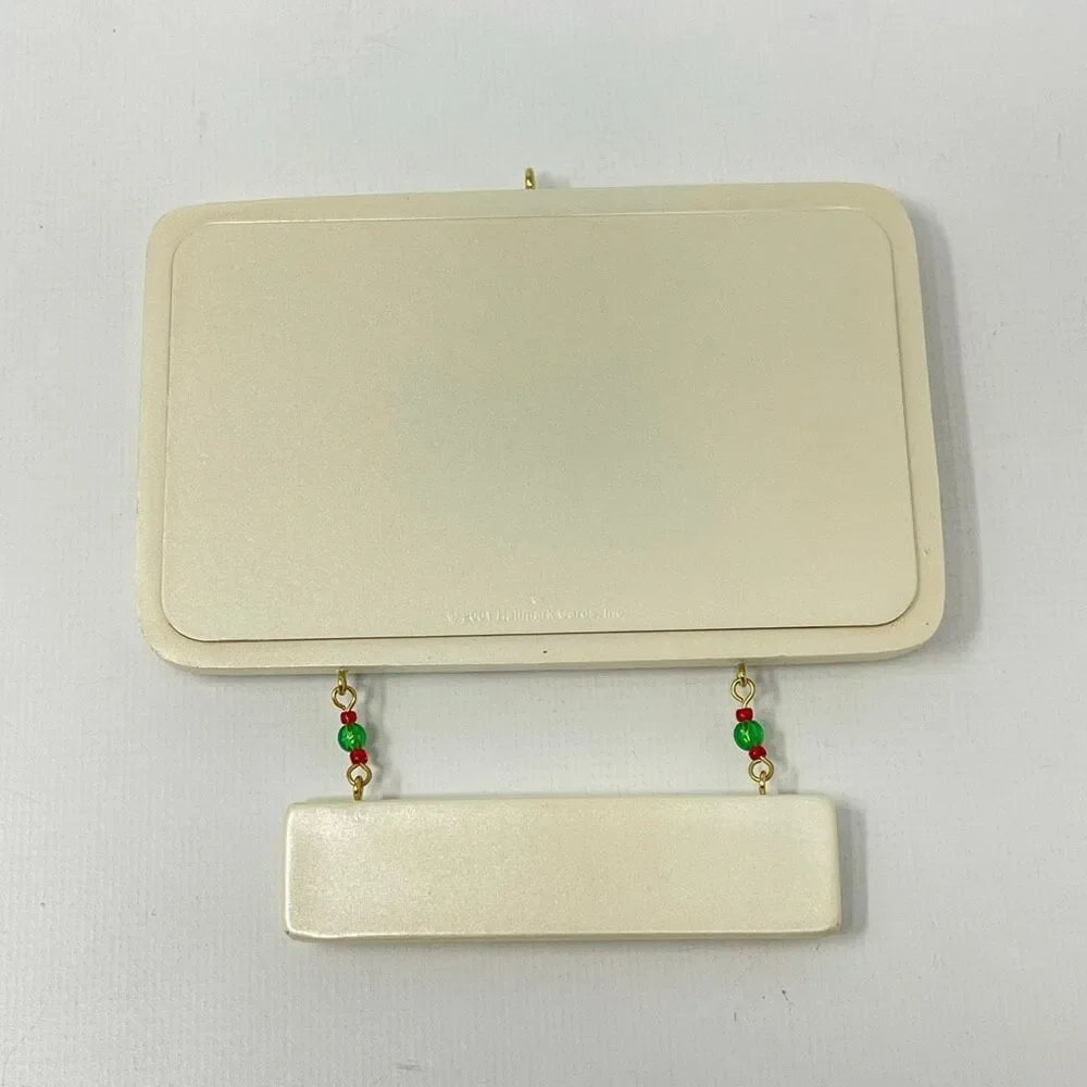 Hallmark Our Family Photo Holder Tree Ornament 2001 Christmas Keepsake